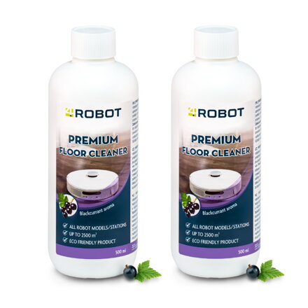 4Robot detergente per aspirapolvere robot 2x500ml