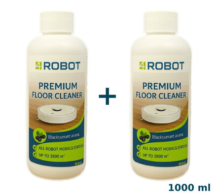 4Robot detergente per aspirapolvere robot 2x500ml