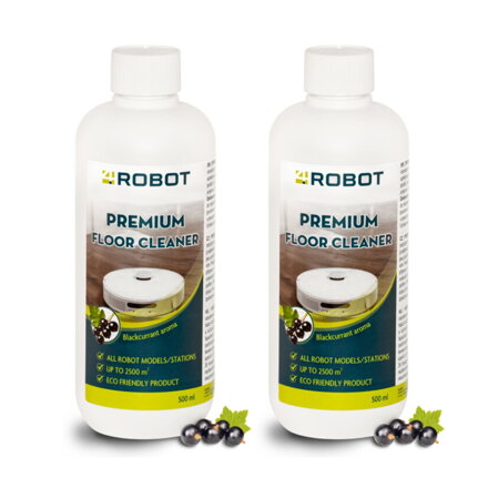 4Robot detergente per aspirapolvere robot 2x500ml