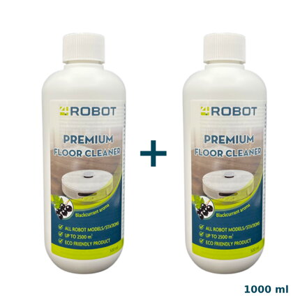 4Robot detergente per aspirapolvere robot 2x500ml