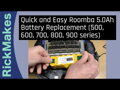 Batteria iRobot Roomba 500 600 700 800 900, 3500mAh